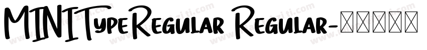 MINITypeRegular Regular字体转换